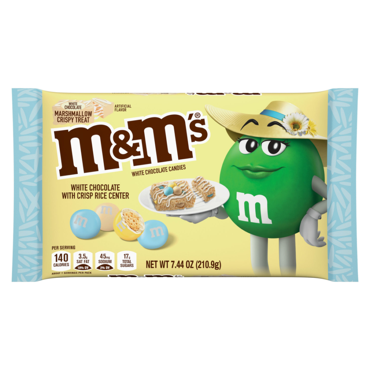 M&M's White Chocolate Candies, Marshmallow Crispy Treat 7.44 Oz