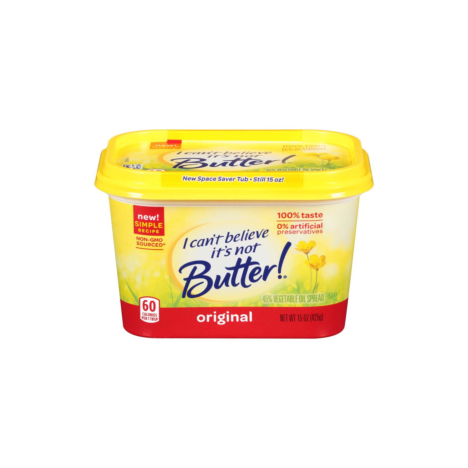 I Can't Believe It's Not Butter Original Spread , 45 oz Tub (Refrigerated)  