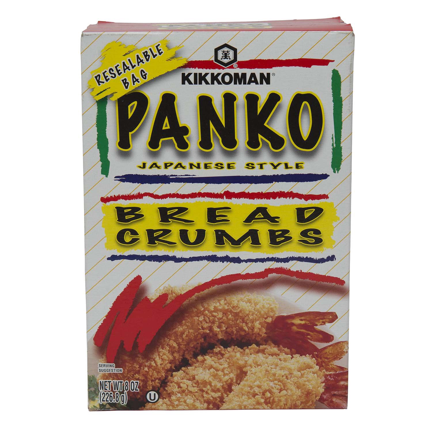 Kikkoman Japanese Style Whole Wheat Panko Bread Crumbs 8 ounce Resealable  Package