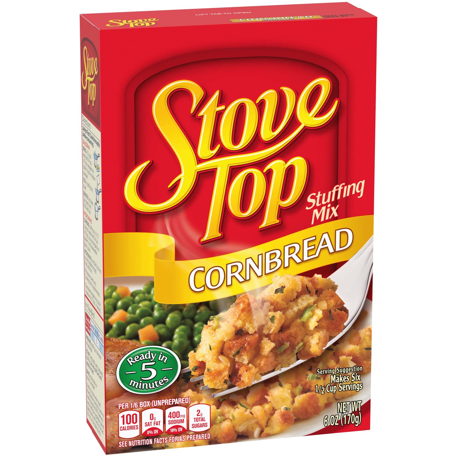 Kraft Stove Top Turkey Stuffing Mix, 6 Ounce (Pack of 6)