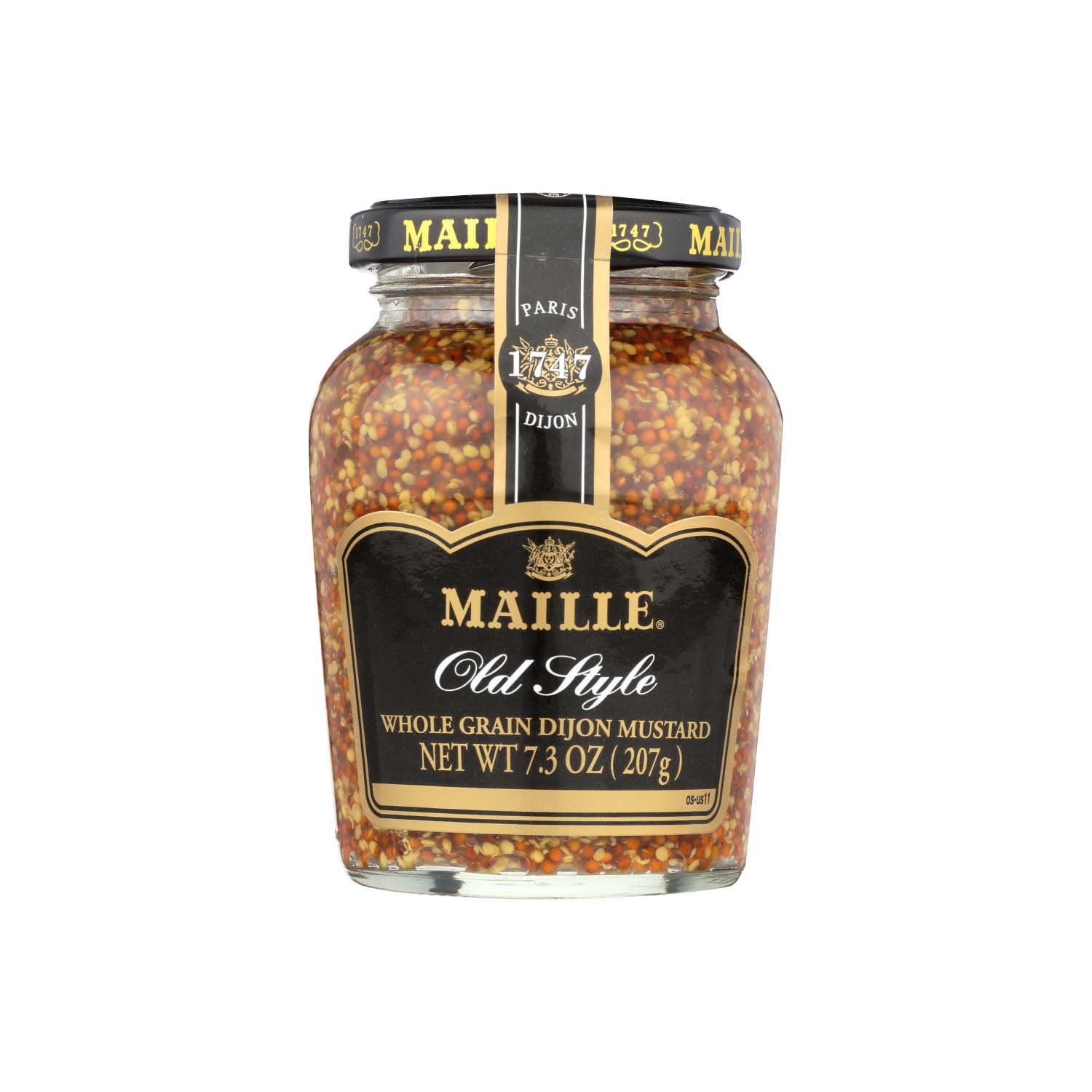 Maille Old Style Whole Grain Dijon Mustard, 7.3 oz Jar