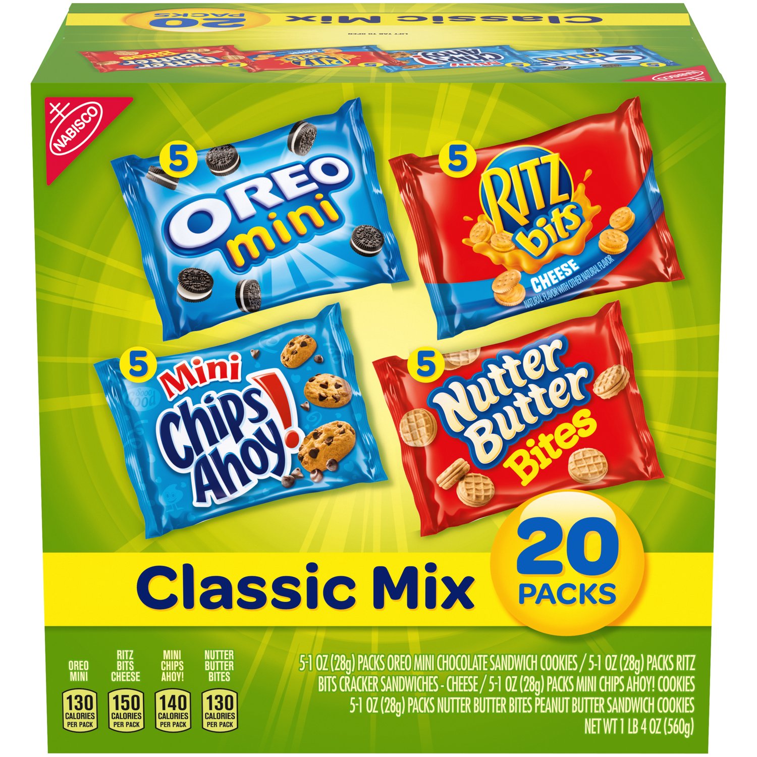 Nabisco Classic Mix Variety Pack, OREO Mini, CHIPS AHOY! Mini 