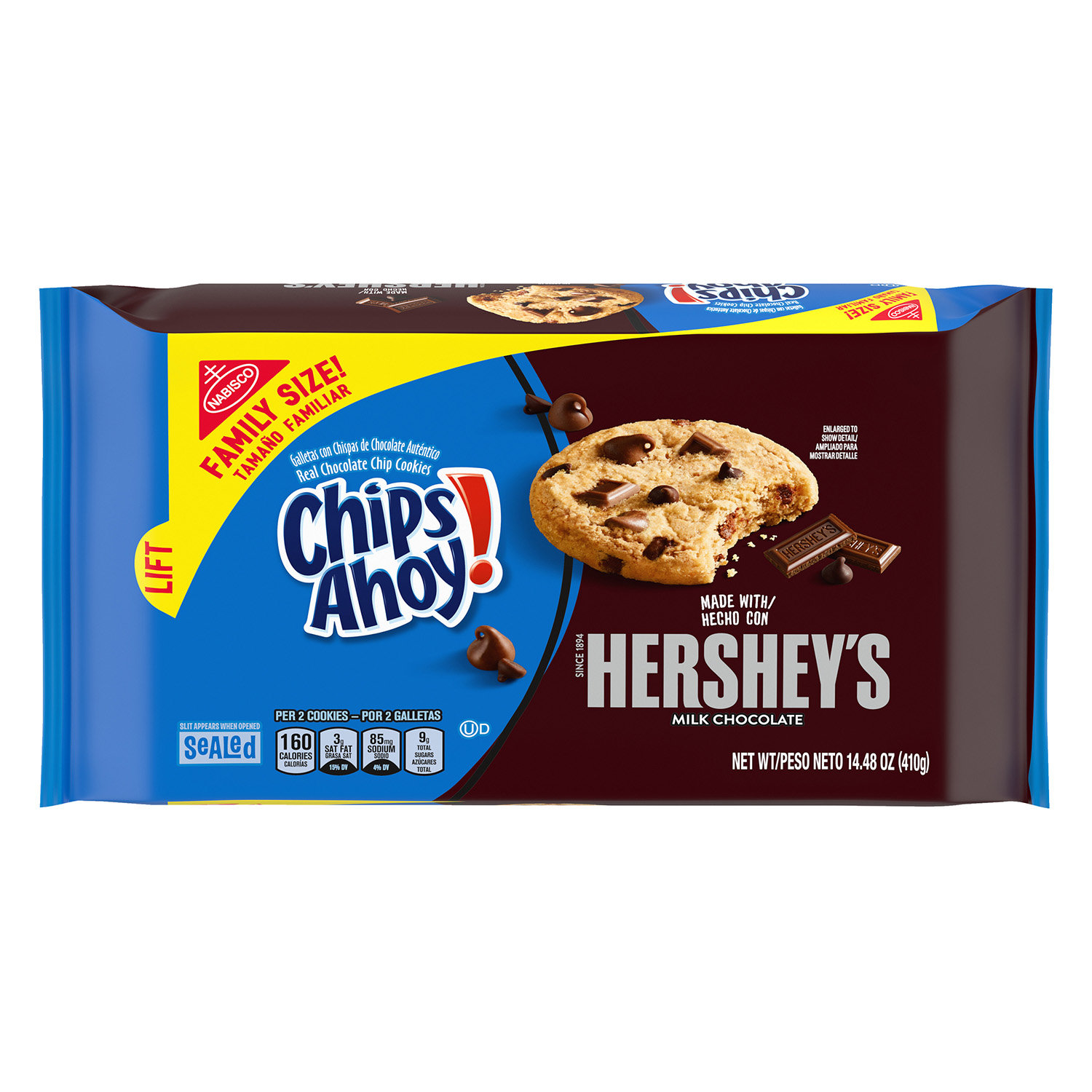 CHIPS AHOY! Chewy Confetti Cake Chocolate Chip Cookies with Sprinkles,  Family Size, 14.38 oz