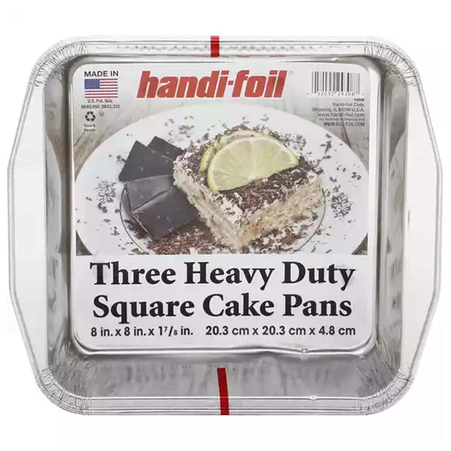 Jiffy Foil Eco-Foil Cook-n-Carry Aluminum 9 x 13 Cake Pans