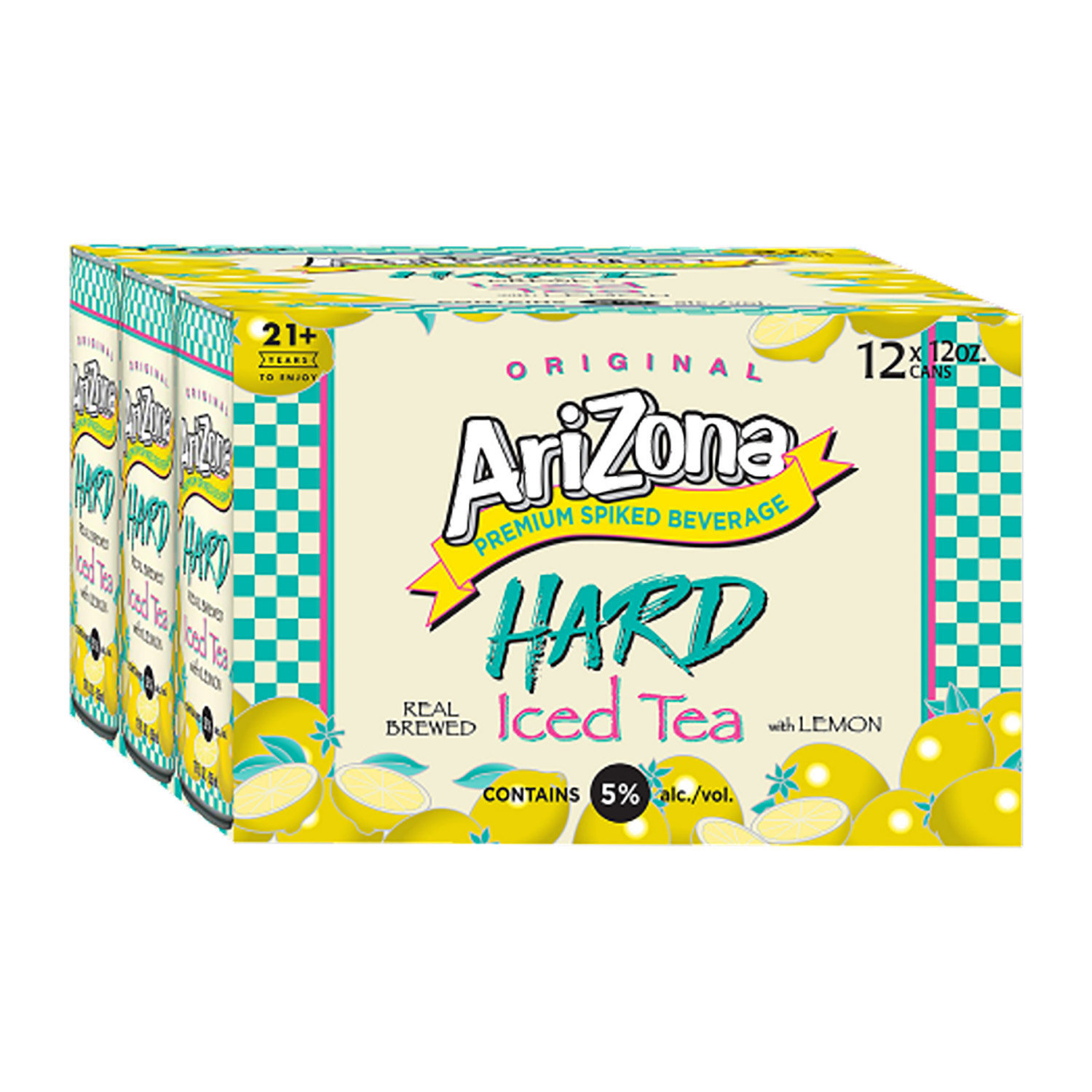 Arizona Tea, Premium Brewed Lemon Bottled Tea, 16 Fl Oz (Pack of 12)