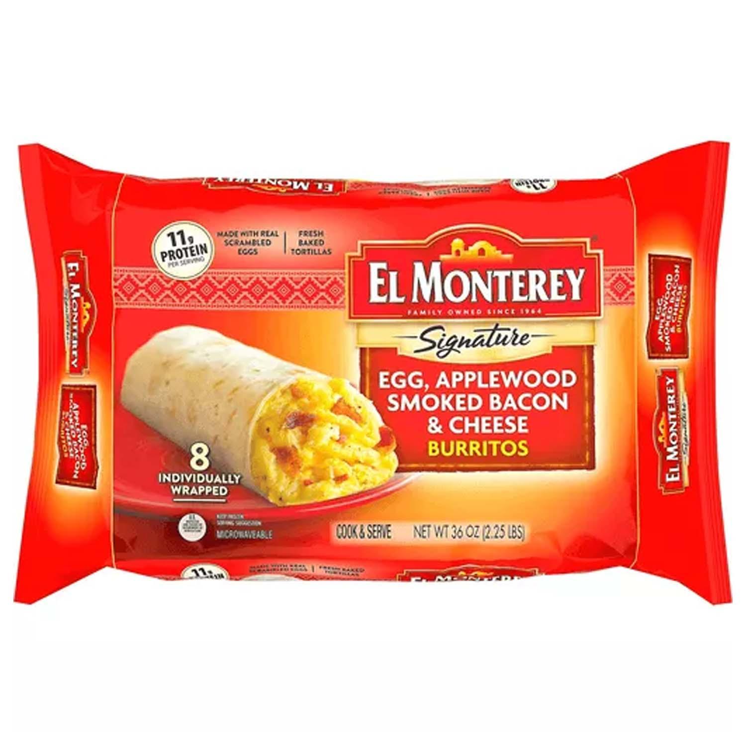 El Monterey Chimichangas Medium Spicy Jalapeno Bean & Cheese, Eggs Rolls &  Burritos