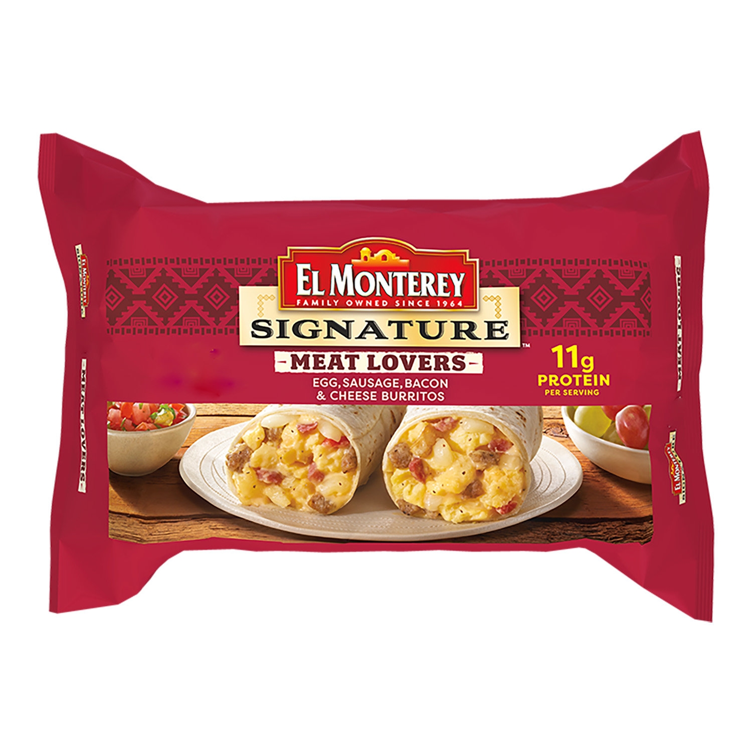 Ruiz Foodservice El Monterey Beef and Bean Chimichanga, 4 Ounce - 8 per  pack -- 8 packs per case.