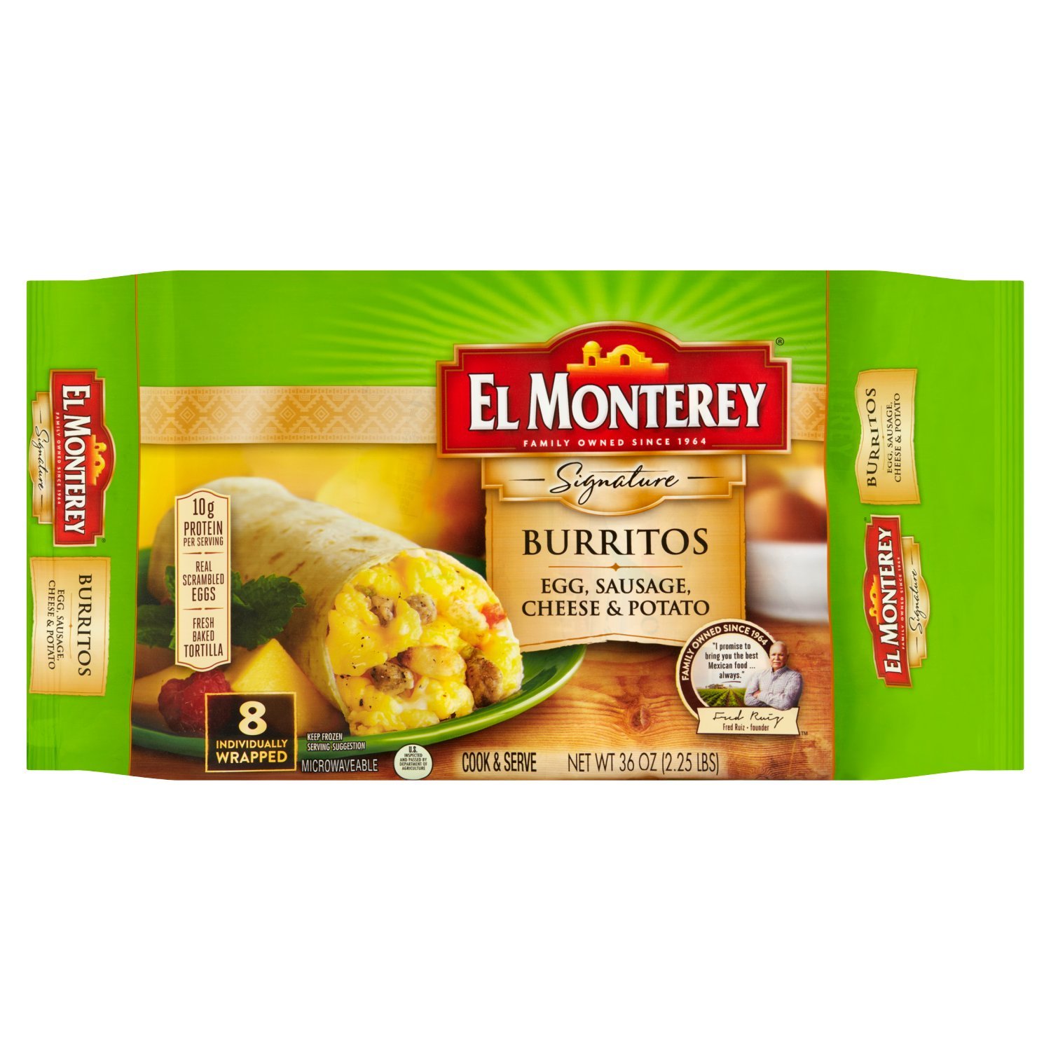 El Monterey Chimichangas Medium Spicy Jalapeno Bean & Cheese, Eggs Rolls &  Burritos