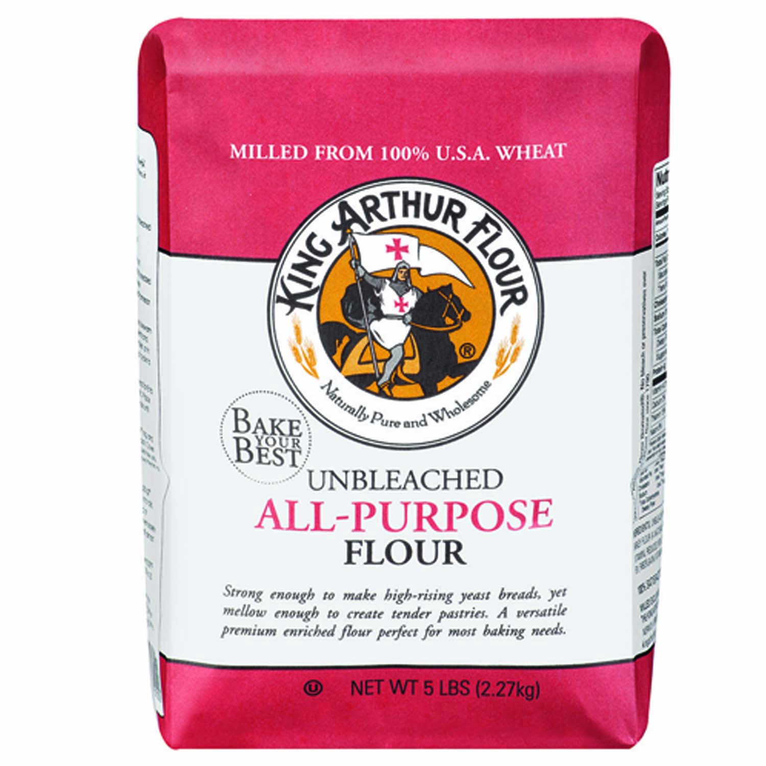 King Arthur Baking Company Unbleached All-Purpose Flour, 5 lbs