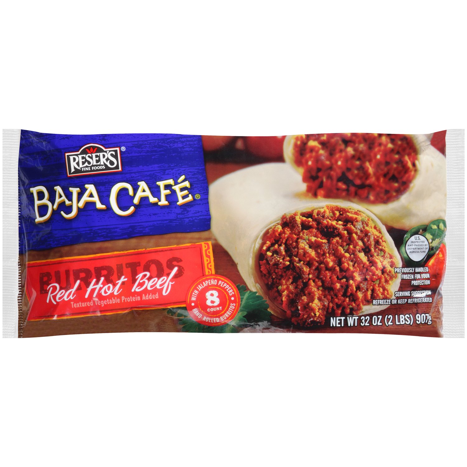 Baja Cafe Red Hot Beef Burritos - Foodland
