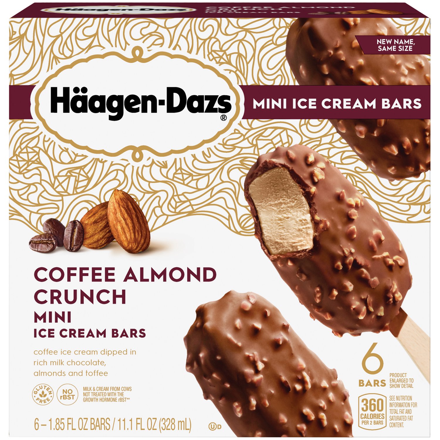 Mini Coffee Almond Crunch Ice Cream Bar