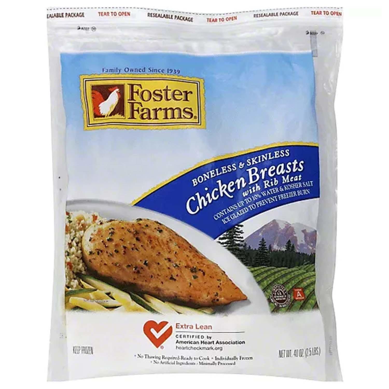 Foster Farms Chicken Breasts, Boneless & Skinless - Foodland