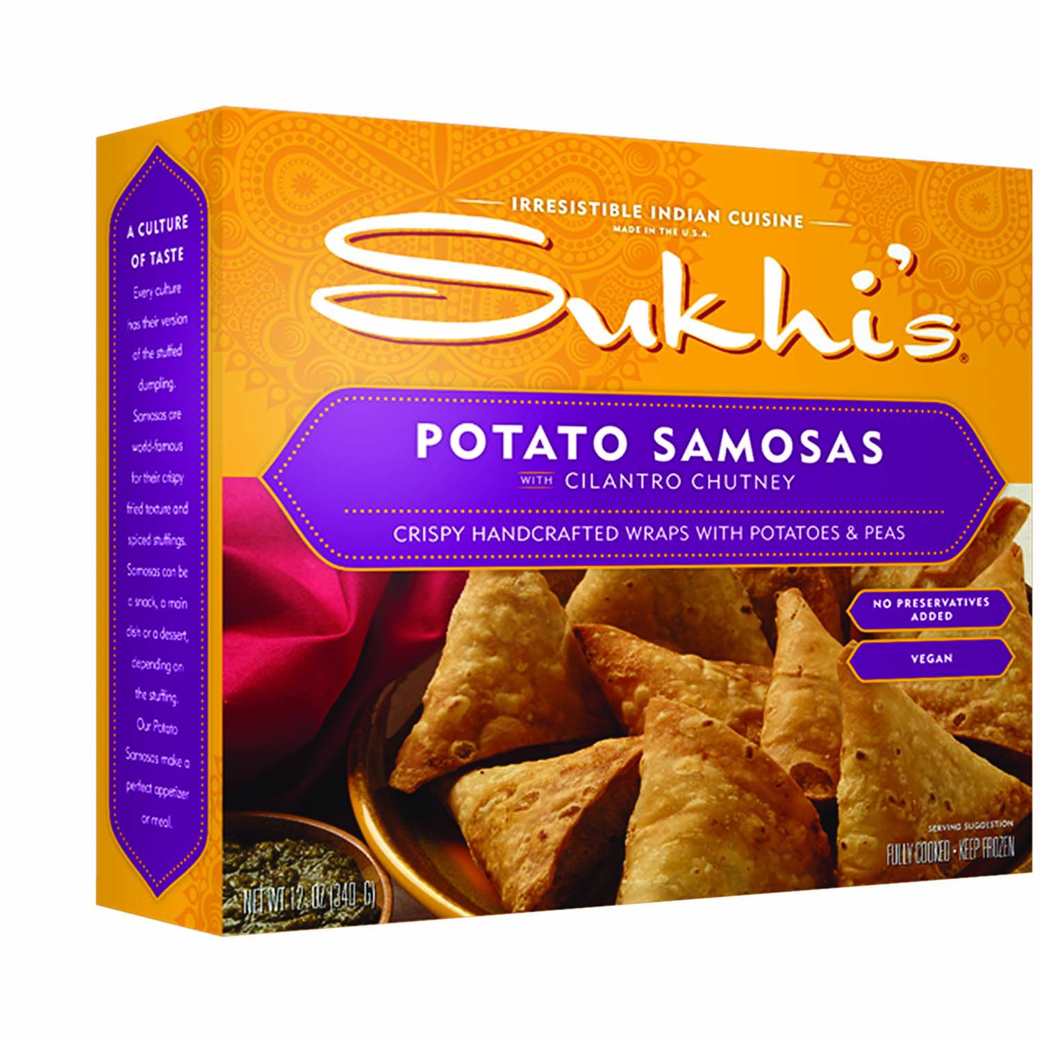 Potatos and Peas Frozen Samosa