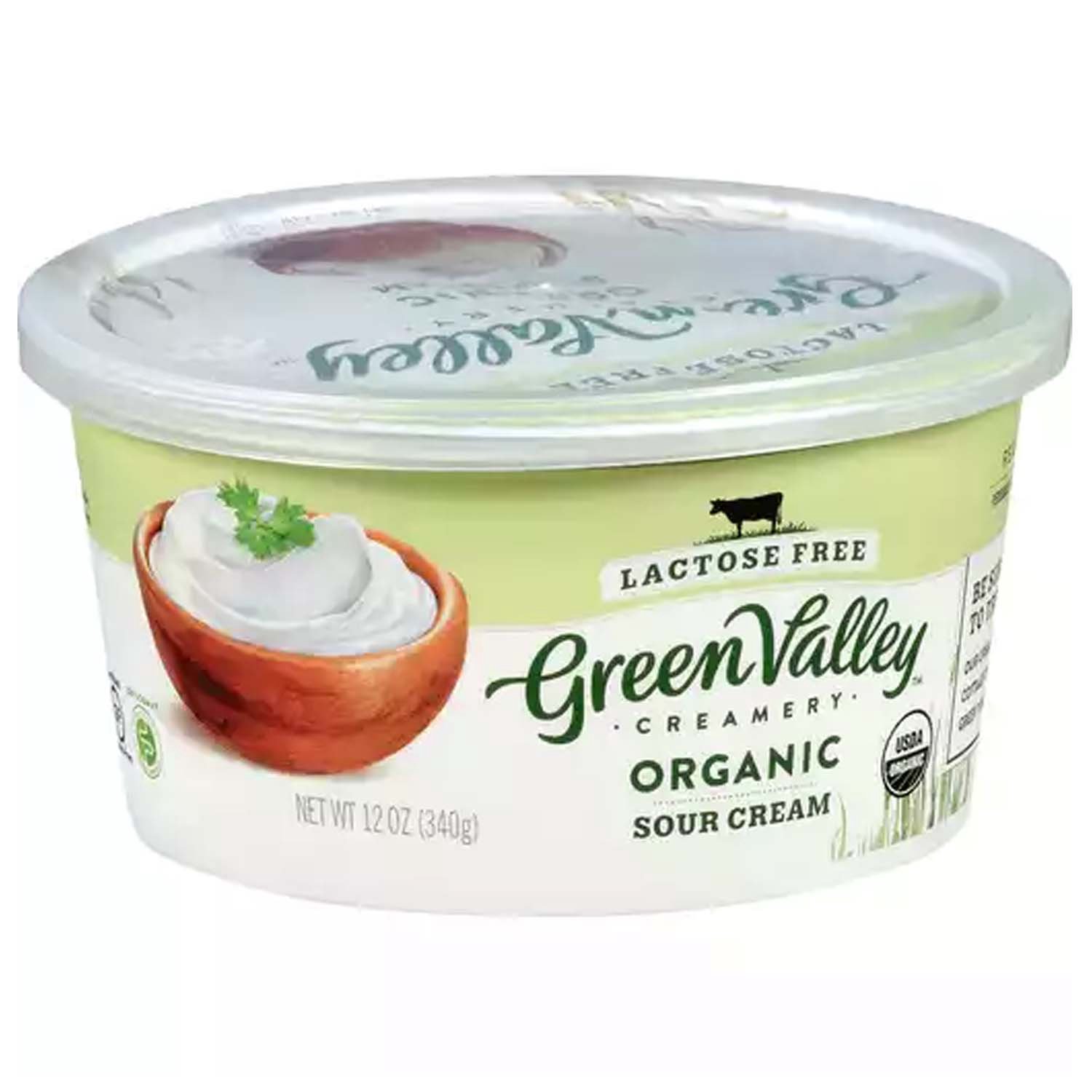 Green Valley Creamery Lactose Free Organic Sour Cream, 12 oz