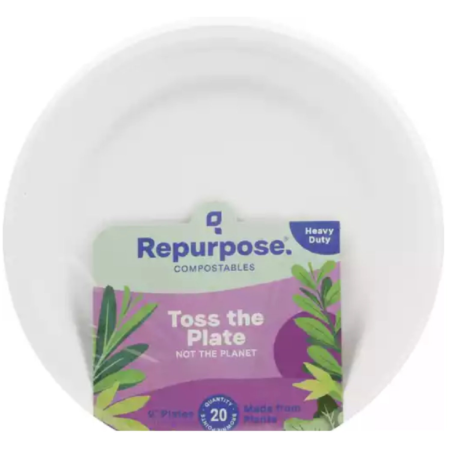  Hefty ECOSAVE Compostable Paper Plates, 8-3/4 Inch, 60 Count :  Health & Household