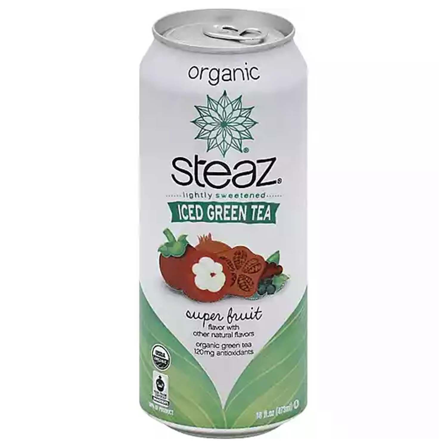 Steaz Antioxidant Brew Organic Yerba Mate Tea 16 oz Pack of 12 (Golden Mate)