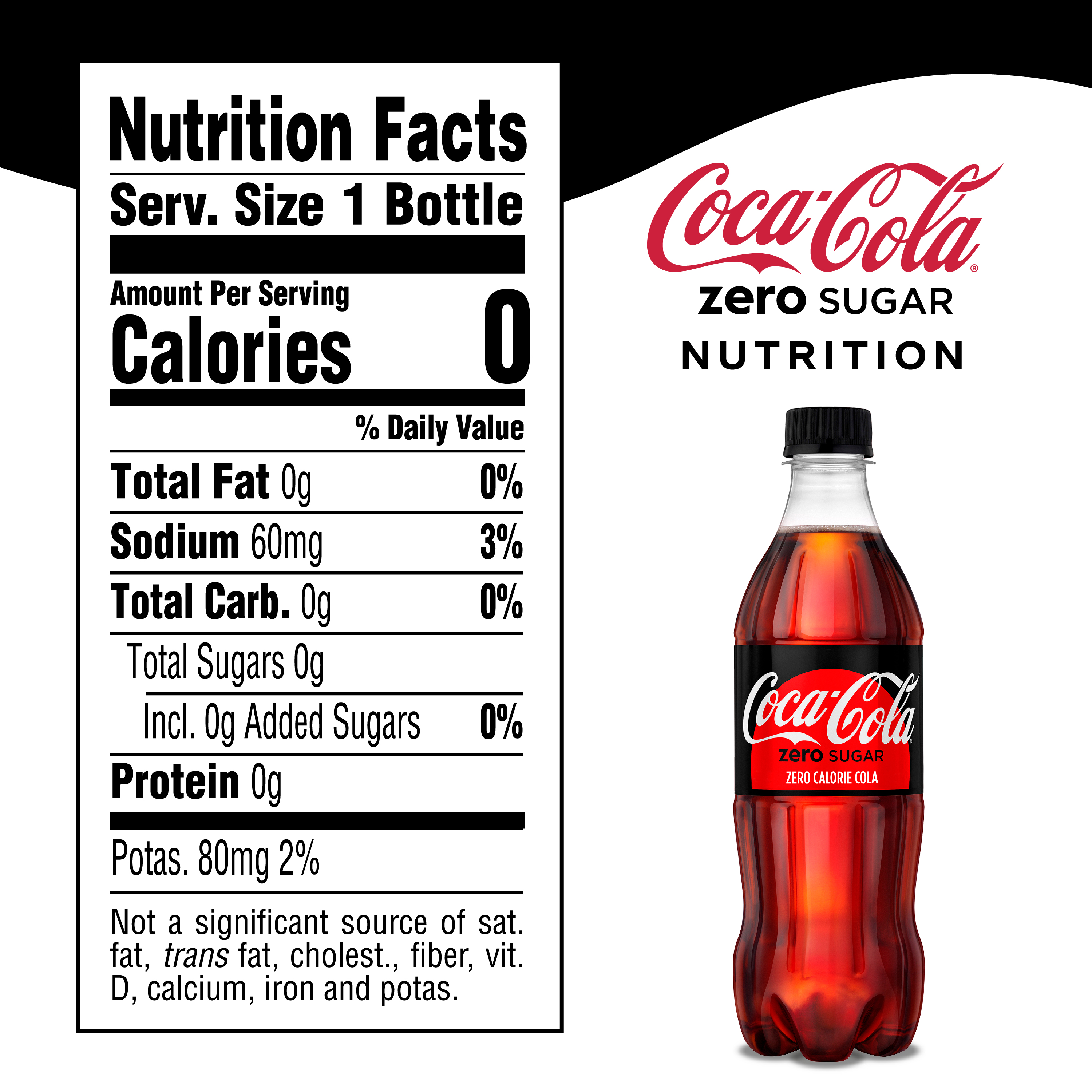 coke zero nutrition label