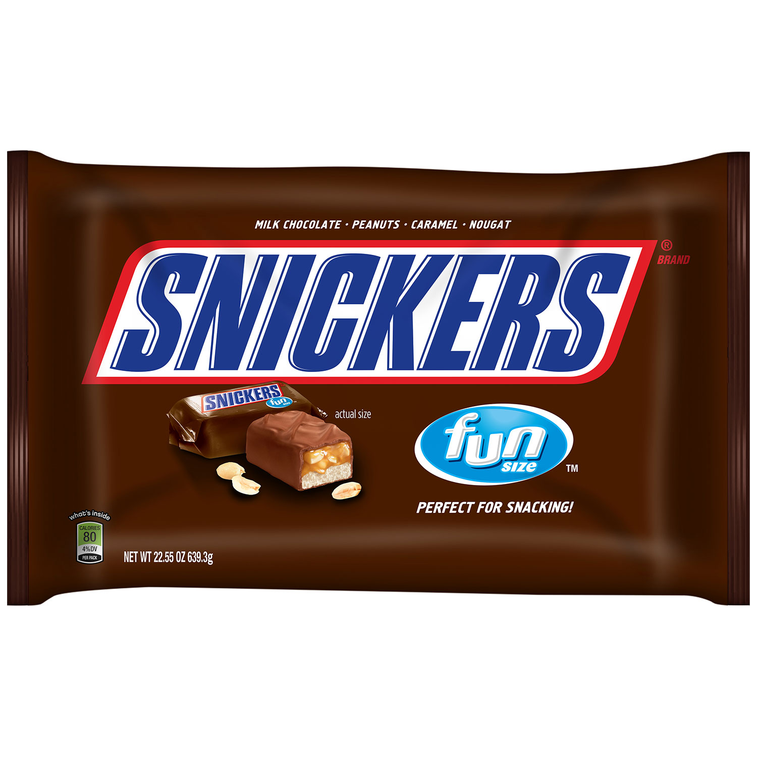 Snickers Fun Size Chocolate Candy Bars - 20.77 oz Bag