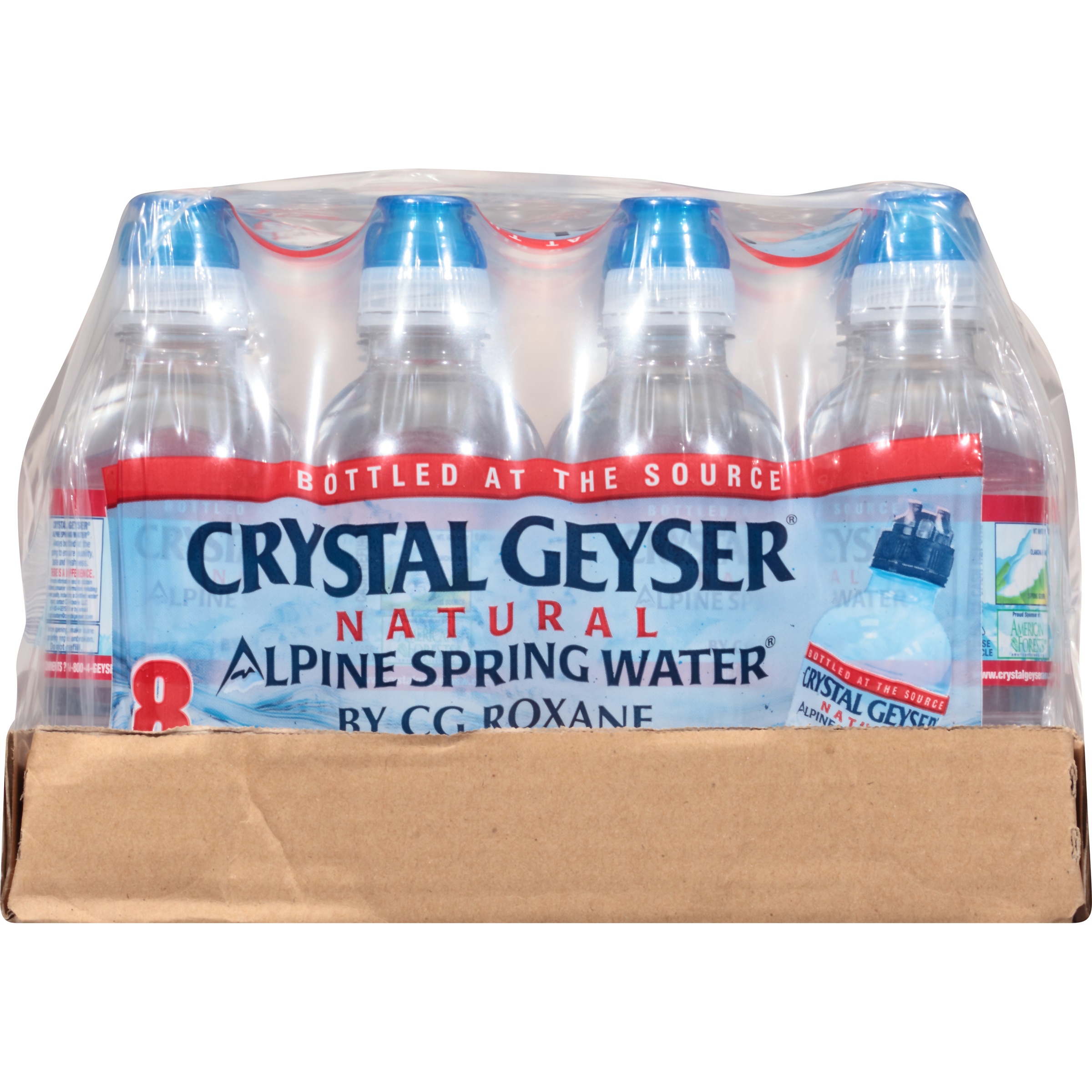 Crystal Geyser Crystal Geyser Natural Alpine Spring Water 8-8 fl oz. Bottles