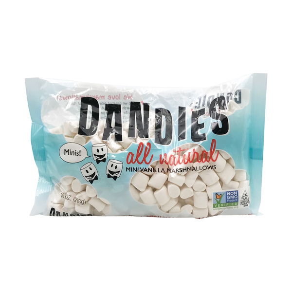 Vegan Vanilla Mini Marshmallows, 10 oz, Dandies Vegan Marshmallows