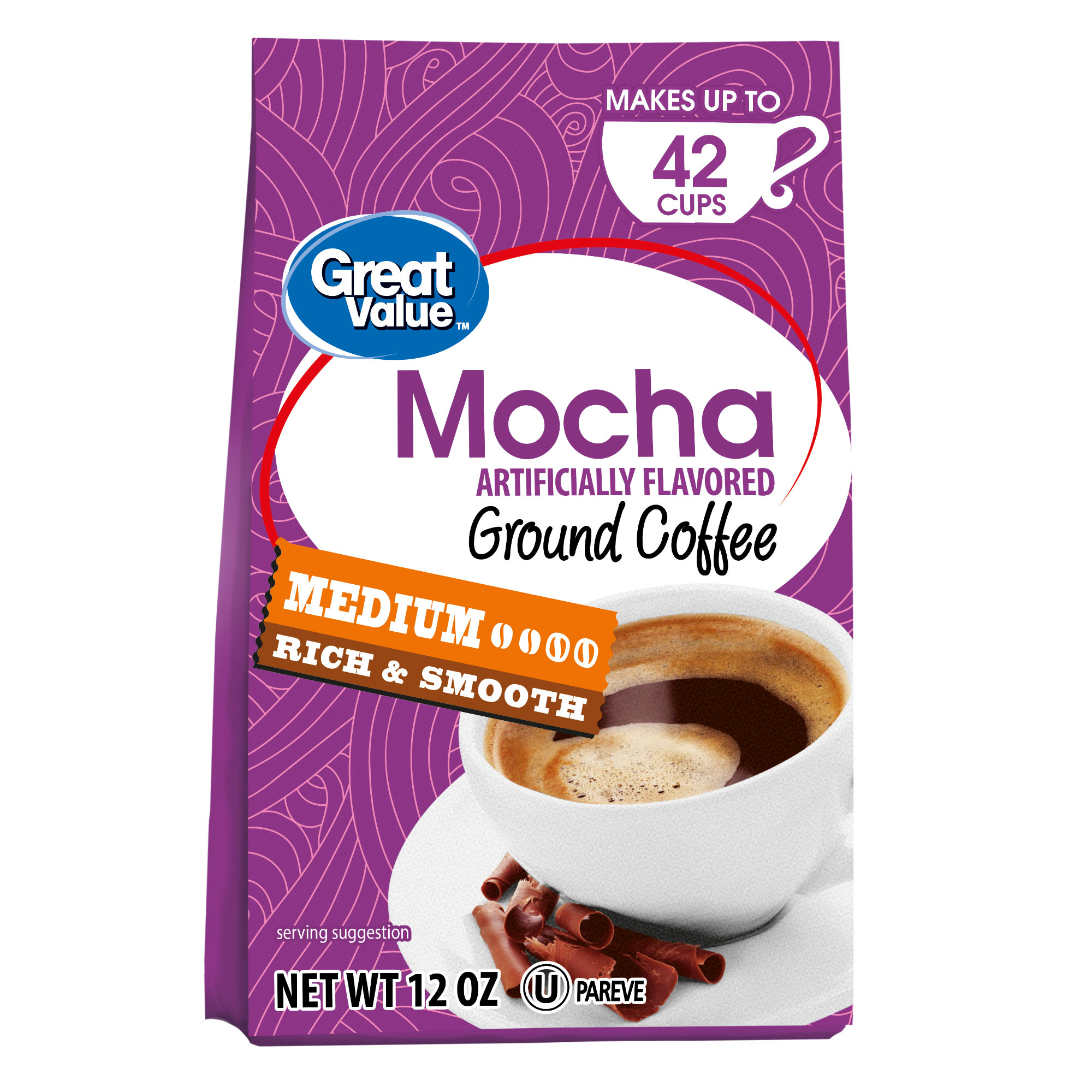 Great Value Mocha Medium Ground Coffee: Nutrition & Ingredients ...