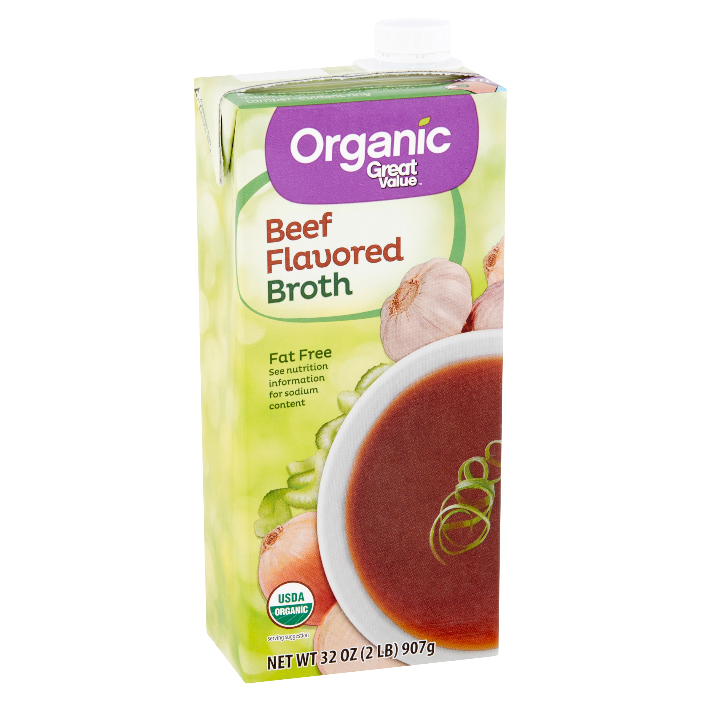 Great Value Organic Beef Flavored Broth Nutrition & Ingredients