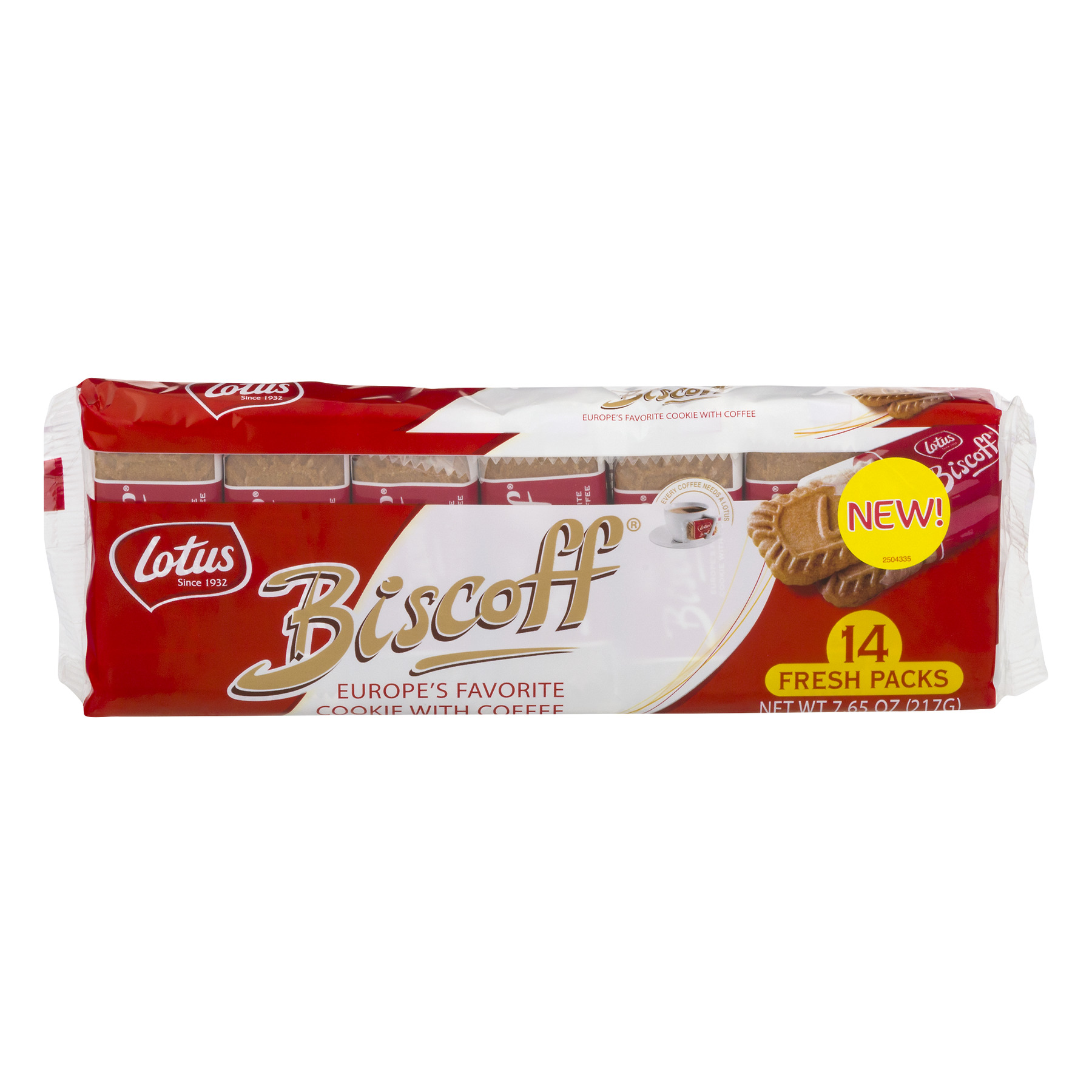 Lotus Biscoff Snack Packs 14 x 2 caramel biscuits 217g / 7.65oz