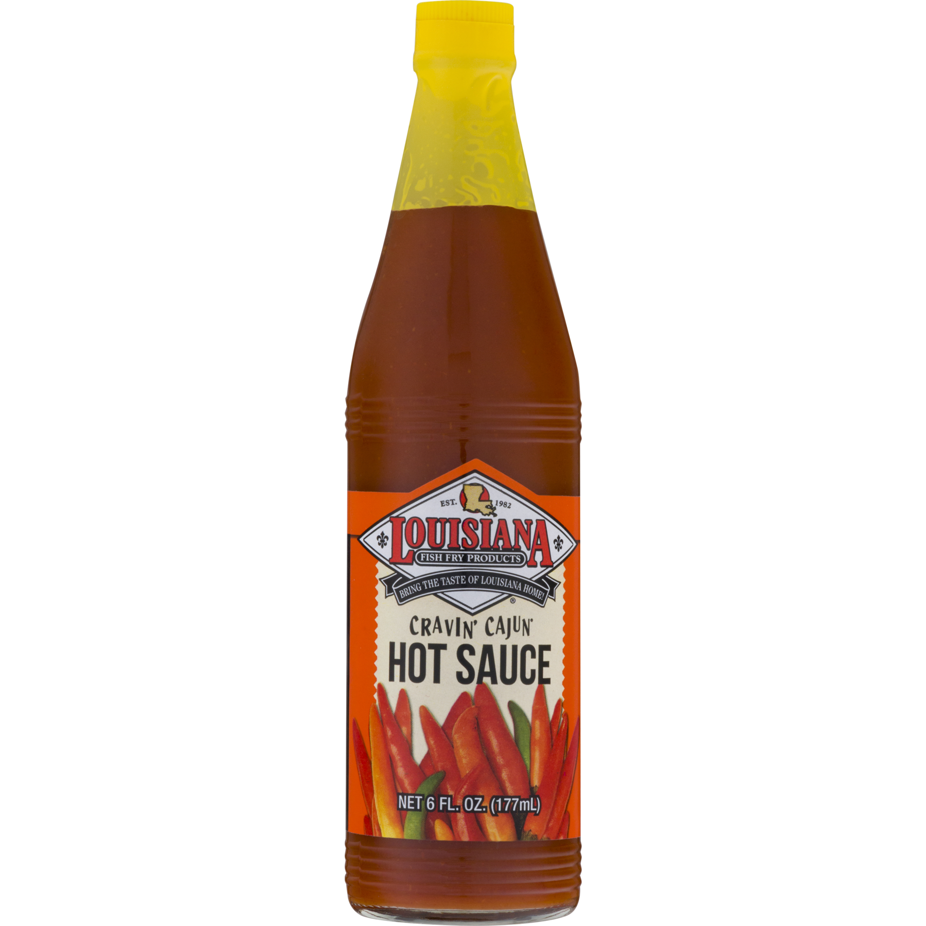 Louisiana Fish Fry Products Hot Sauce, 6 oz (Pack of 12)