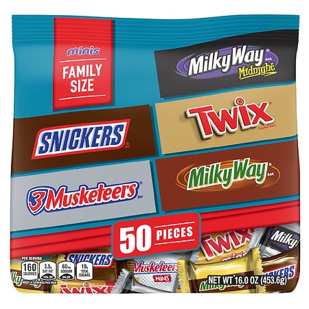 Mars Candies, Variety Pack, Fun Size, Snacks, Chips & Dips