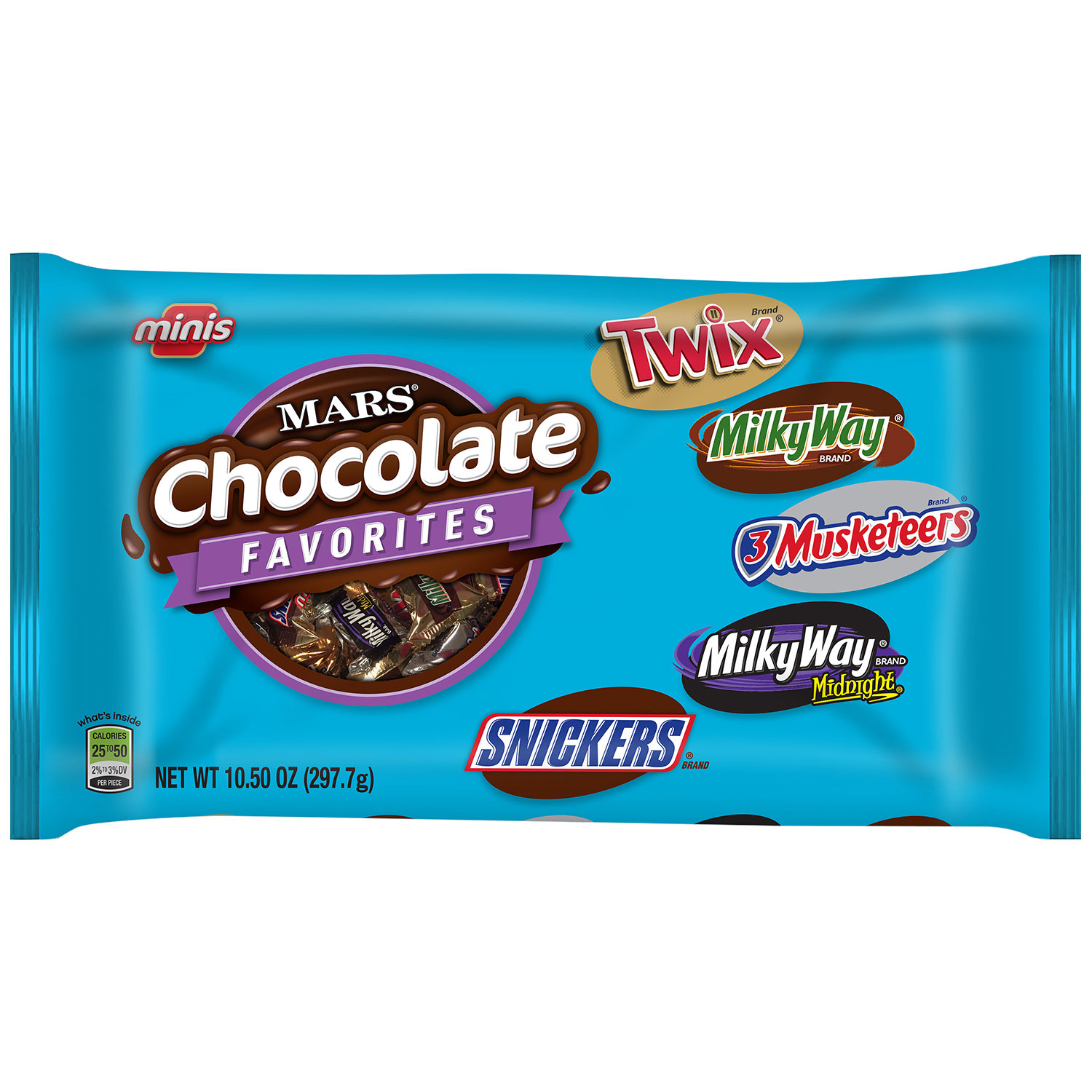 M&M's Milk Chocolate Candy Bars with Minis Variety Box