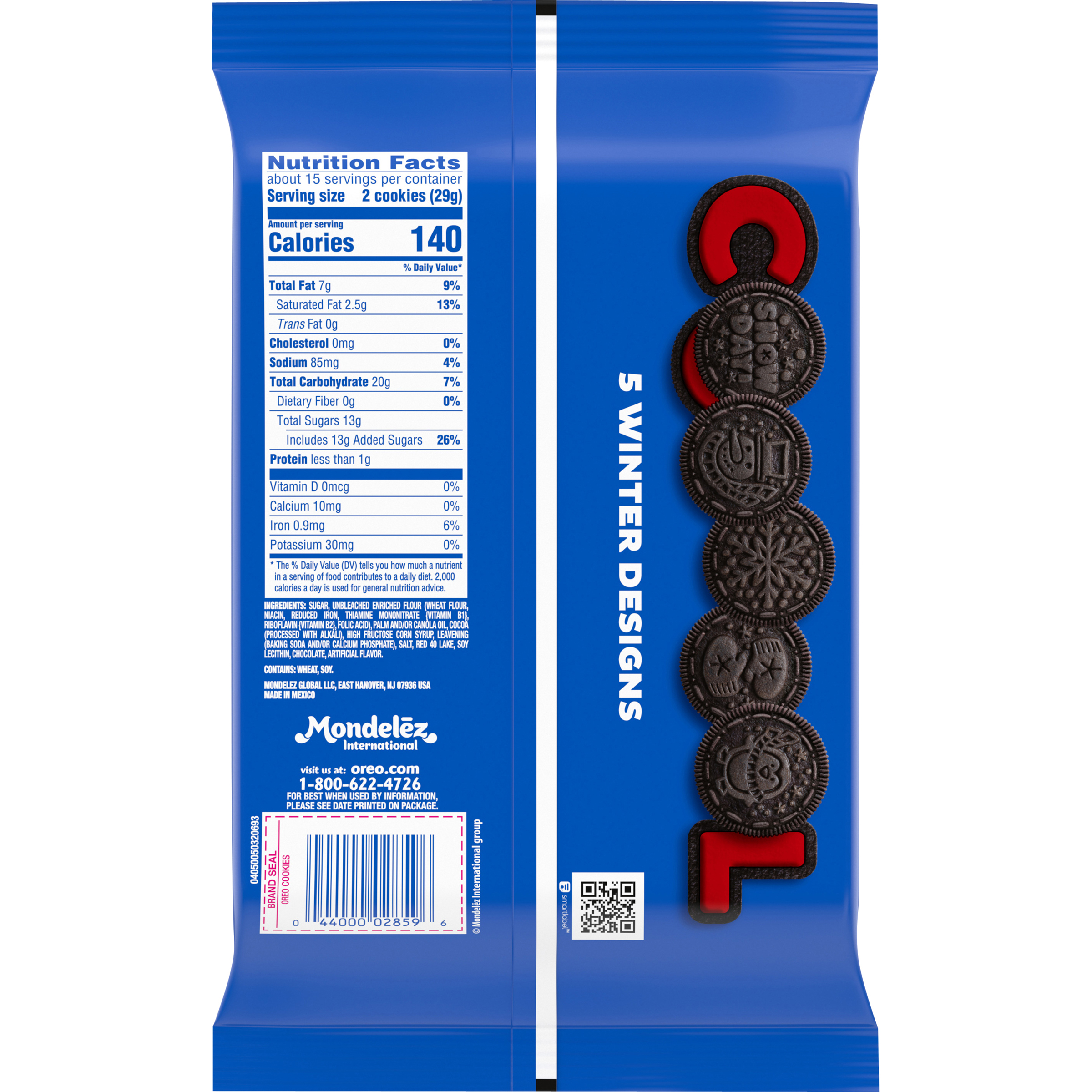 oreo cookies package back