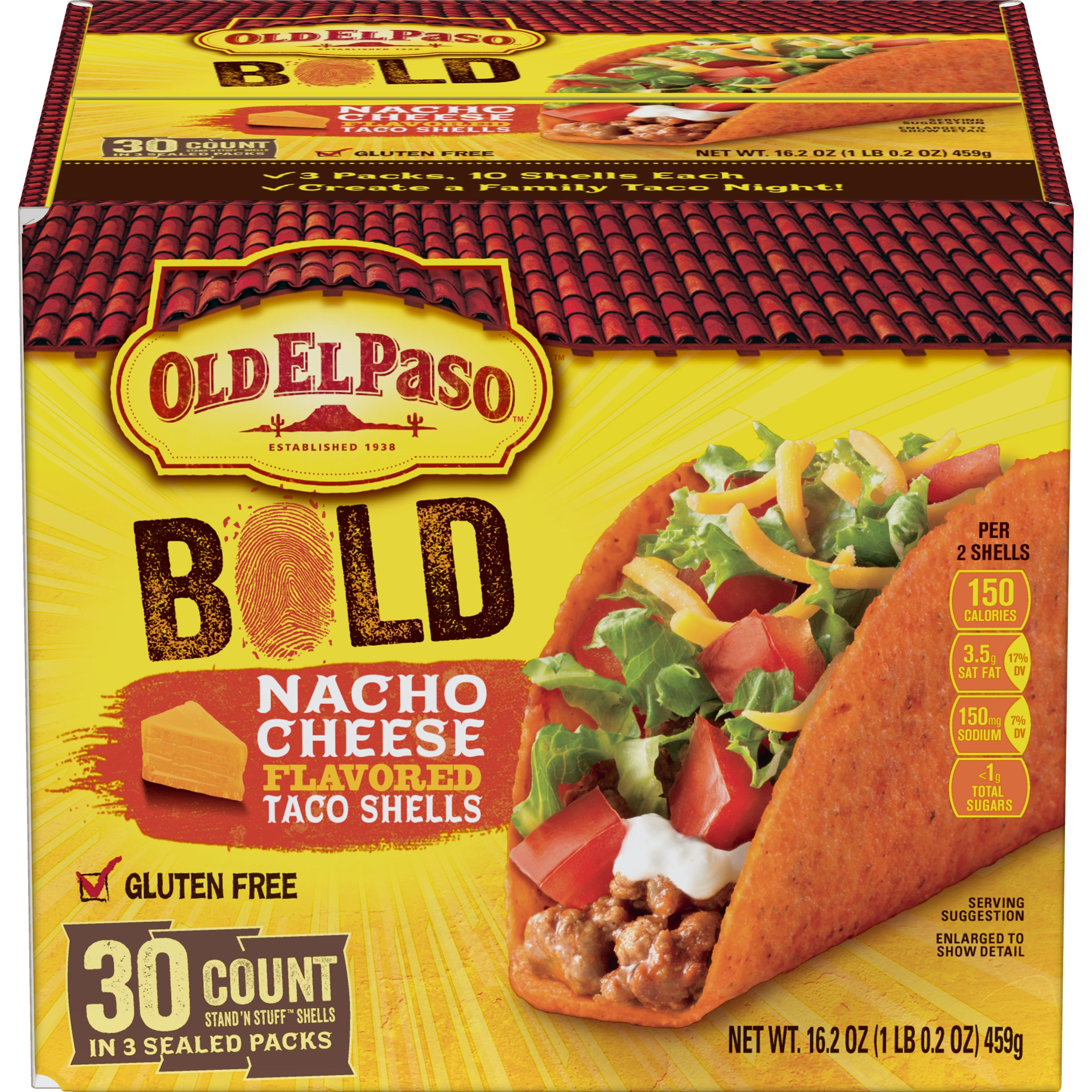 Old El Paso - Old El Paso, Stand 'n Stuff - Taco Shells (10 count