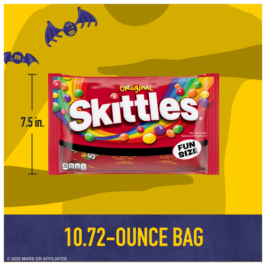 Skittles Bite Size Candies, Fun Size - 10.72 oz