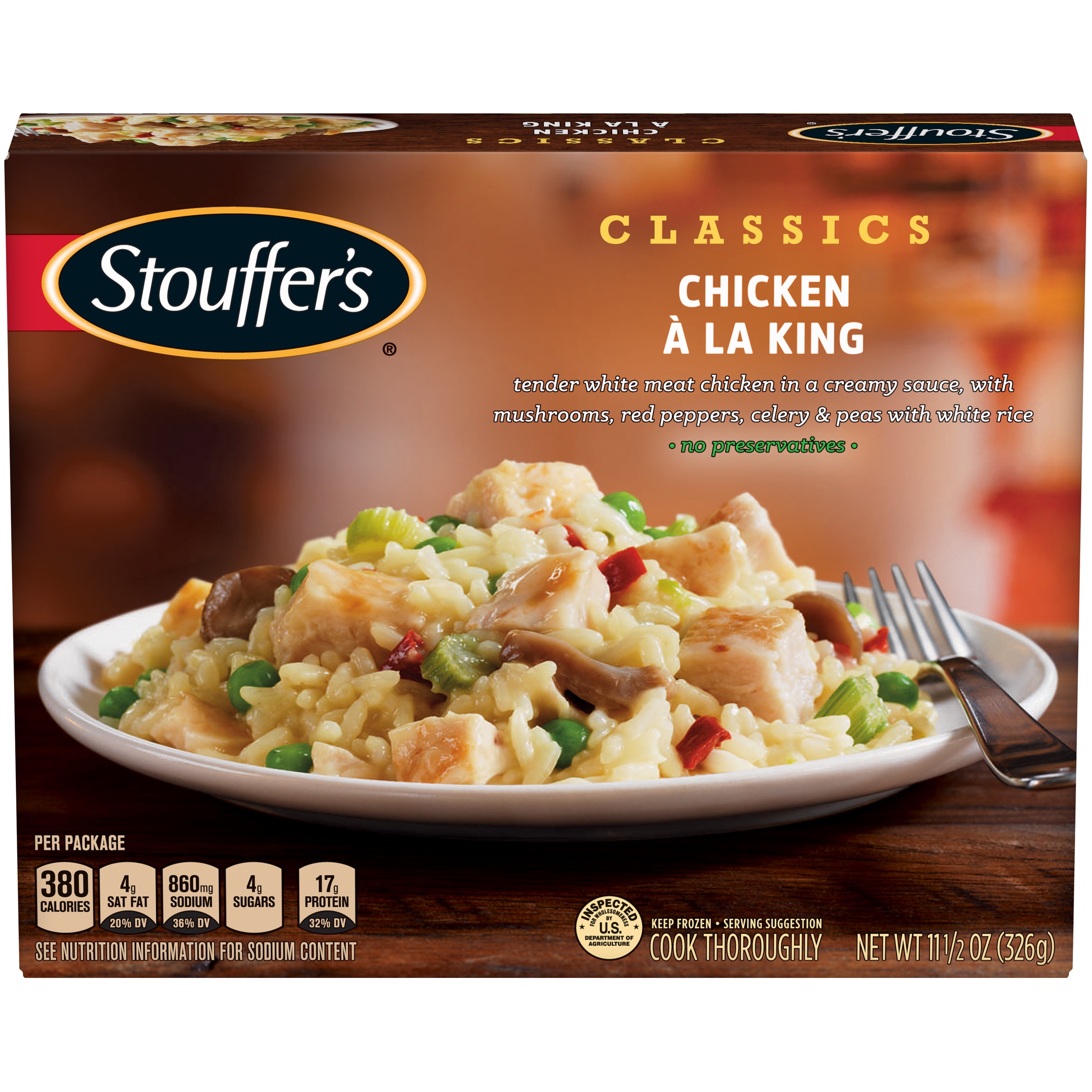 Stouffer's Classics Chicken A La King: Nutrition & Ingredients ...