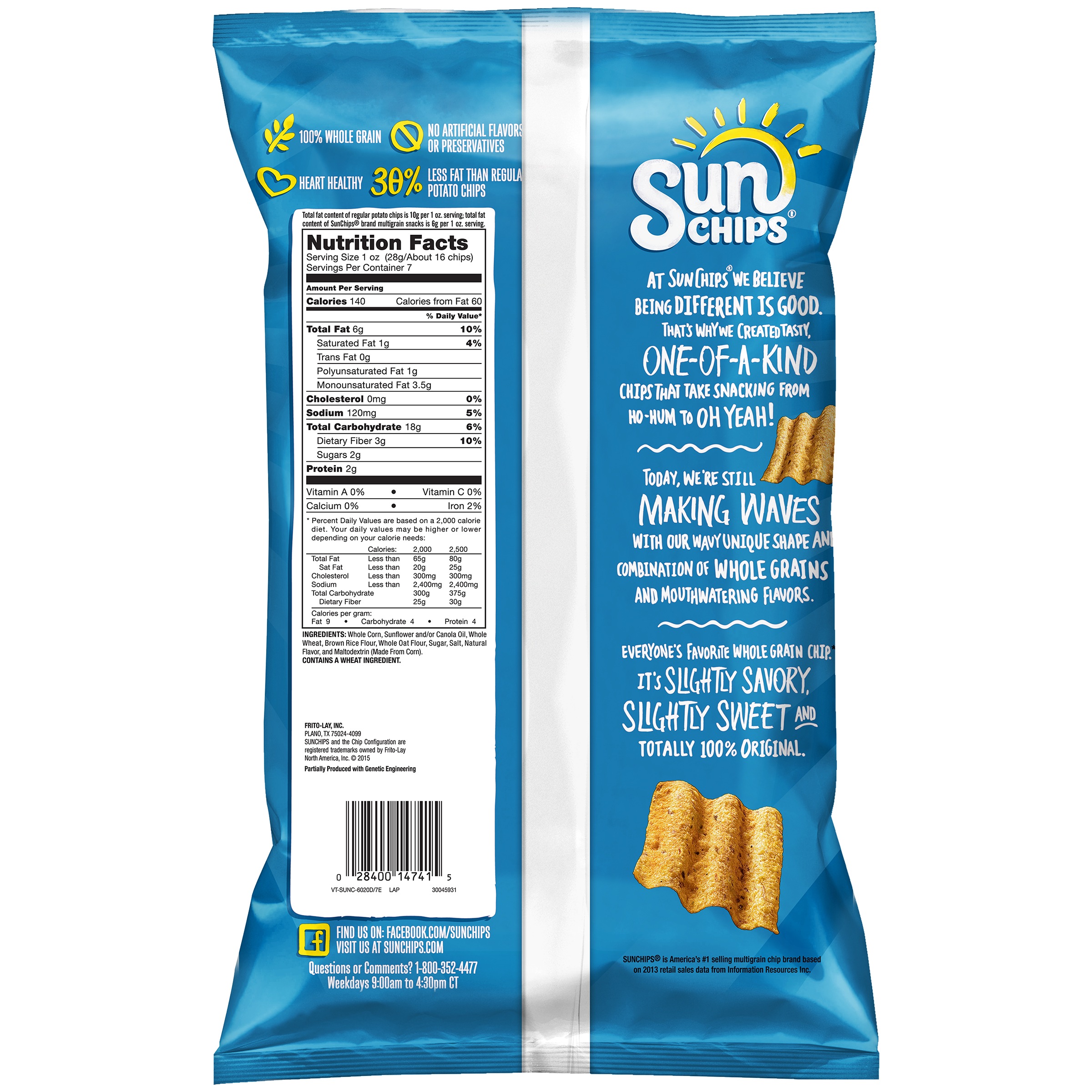 sun chips ingredient label