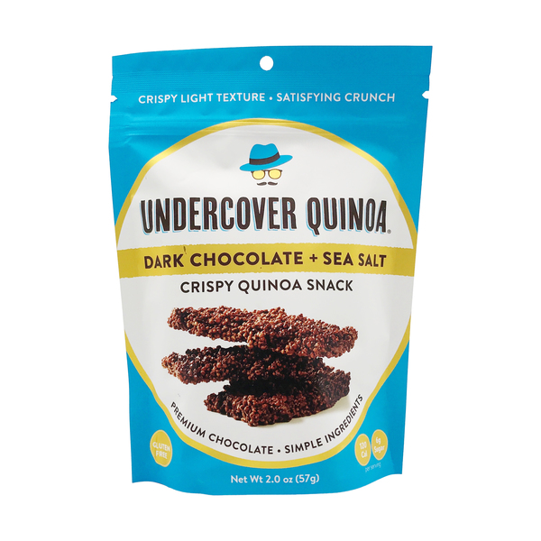 Undercover Dark Chocolate + Sea Salt Chocolate Quinoa Crisps - 3oz