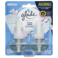 Glade Scented Oil Air Freshener Clean Linen, 2 Each