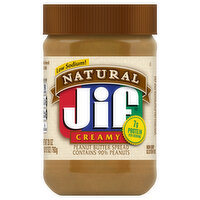 Jif Natural Creamy Peanut Butter, 28 Ounce