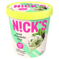 Nick's Ice Cream, Light, Mint Chokladchip, Swedish-Style, 16 Ounce