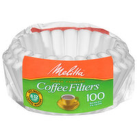 Melitta White Basket Coffee Filter, 100 Each