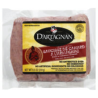 D'Artagnan Sausage, Duck & Armagnac, Traditional, 8.5 Ounce