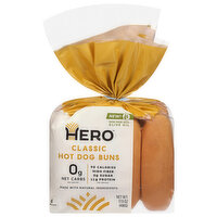 Hero Classic Hot Dog Buns, 8 Each