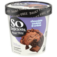 So Delicious Chocolate Cookies N Cream Cashewmilk Dairy Free Frozen Dessert, 16 Ounce