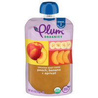 Plum Stage 2 Blend Peach Apricot Bannana, 4 Ounce