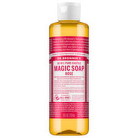 Dr Bonners Castile Rose Liquid Hand Sopa, 8 Ounce