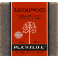 Plantlife Bar Soap, Sandalwood, 4.5 Ounce