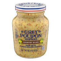 GREY POUPON Country Dijon Coarse Ground Mustard, 8 Ounce