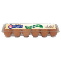 Eggland's Best Organic Cage Free Grade A Brown Eggs Large, 12 Each