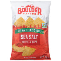 Boulder Canyon Avocado Oil Tortilla Chips Sea Salt, 8 Ounce