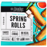 Lucky Foods Thai Style Spring Rolls, 8.5 Ounce
